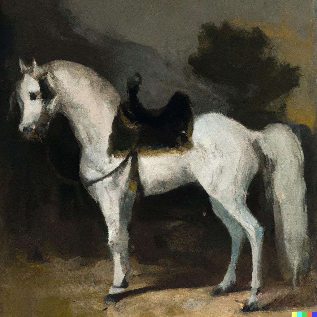 a horse, painting by Francisco de Goya